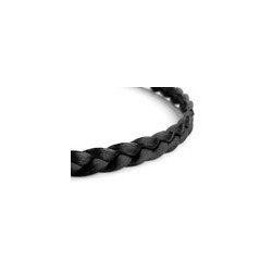 Headband Tressé 1cm Noir